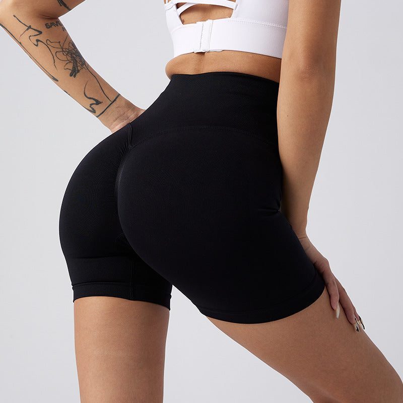 Hip-lift high-waisted three-point fitness pants 9 colors