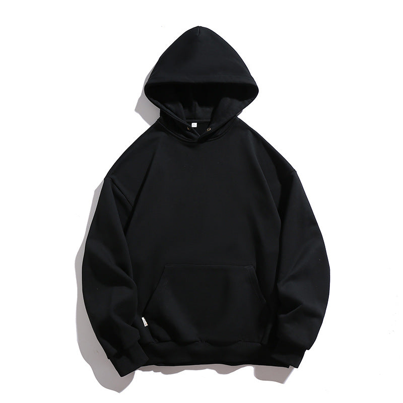 Hoodie men's and women's fall/winter loose solid coat 4color