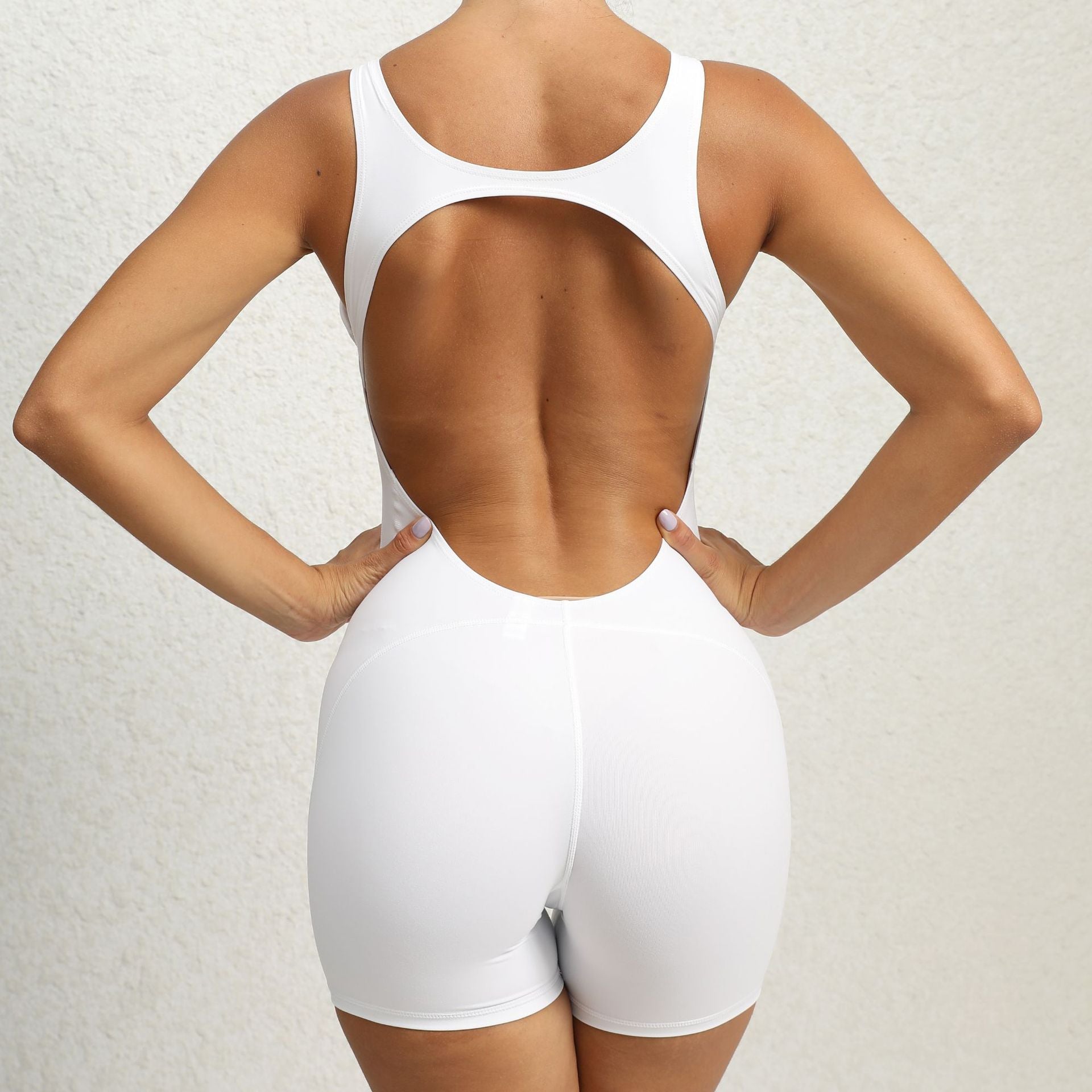 Quick dry nude integrated hip lift yoga jumpsuit 6 colors