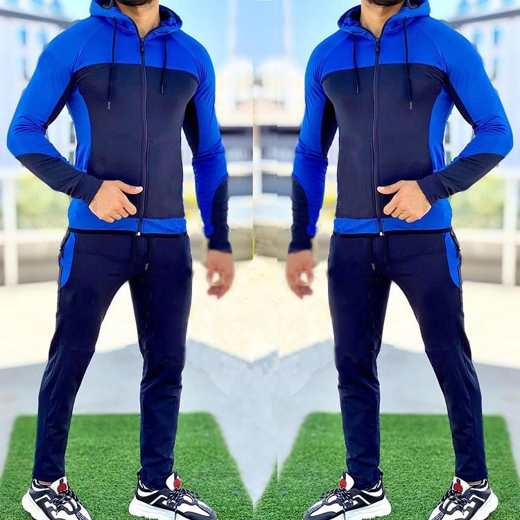 Men's trendy brand hooded sports sweater suit