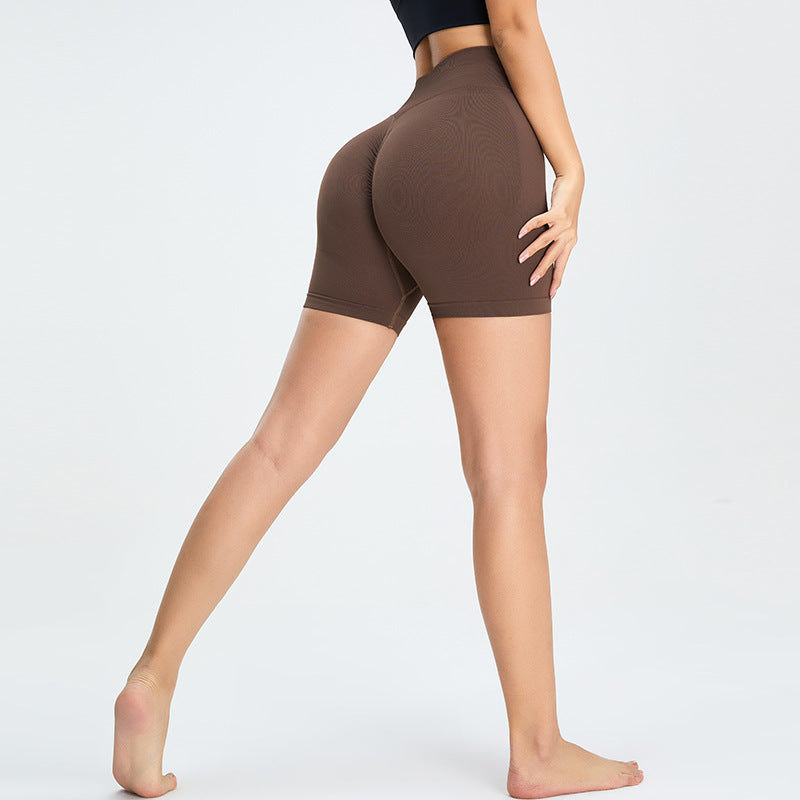 Seamless high-waisted sports yoga shorts  for woman 16 colors