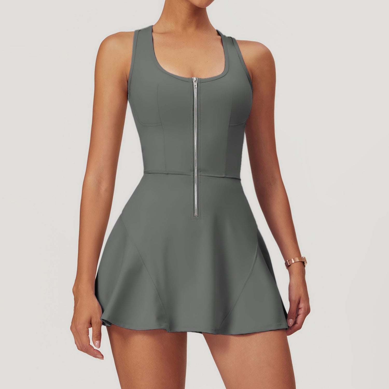 Nude anti-skimpy base sports dress 8832