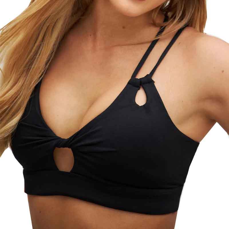 Shock-proof push-up sports bra with chest pad 3colors