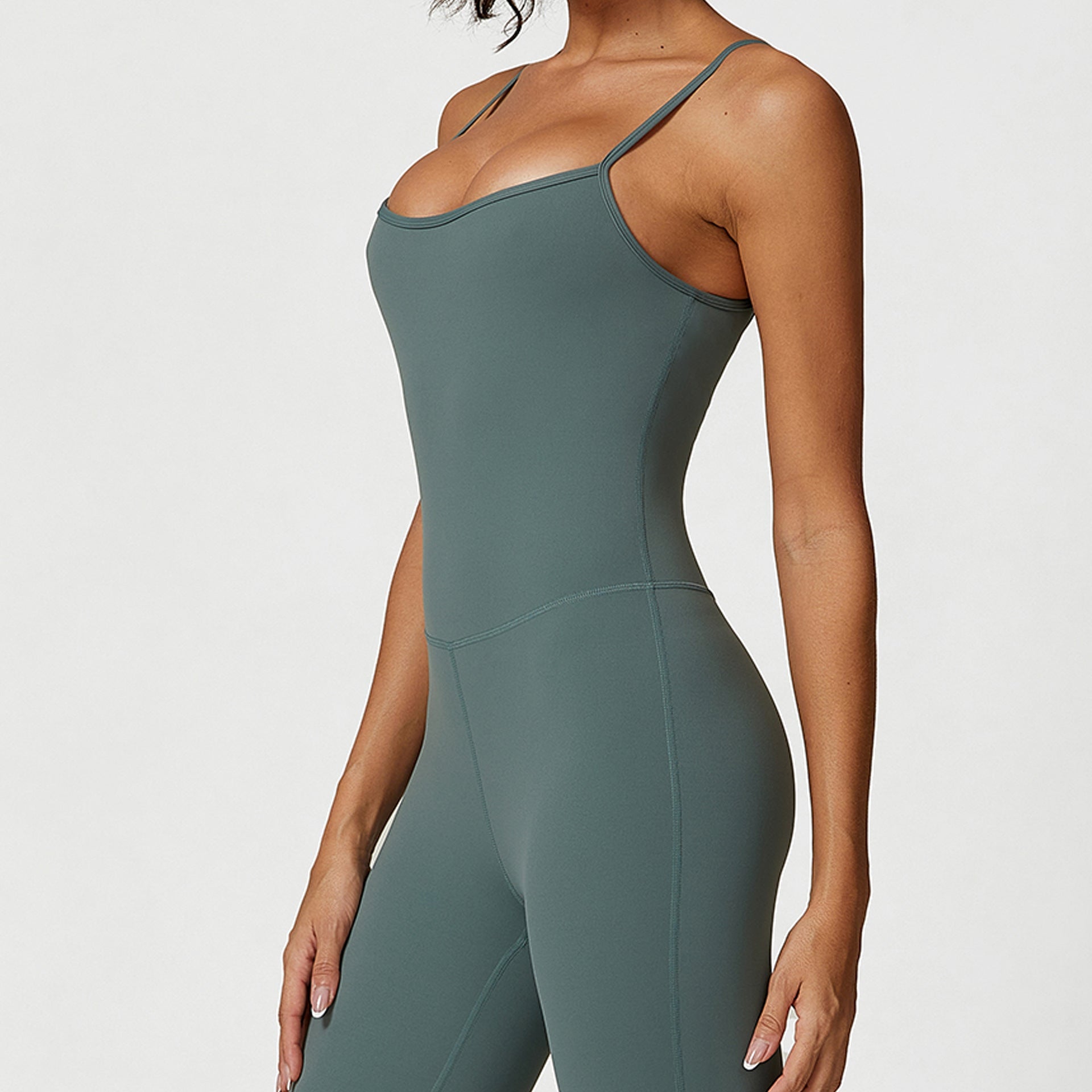 One-piece jumpsuit jacket Short and  long short yoga suit